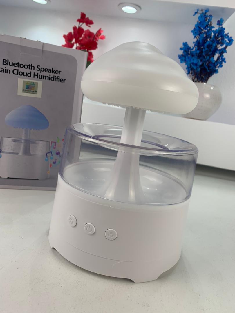Diffuseur d'Huiles Essentielles Nuage Pluie 300ml et Bluetooth Speaker – معطر بشكل غيمة ممطرة و مكبر صوت بلوتوث