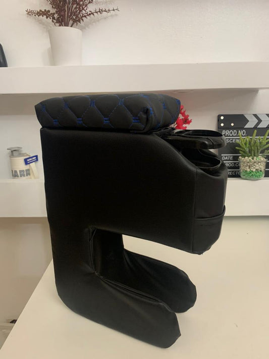 Accoudoir de Voiture Universel avec Rangement et Porte-Gobelets 40x30x11cm – مسند ذراع للسيارة مع تخزين وحامل أكواب