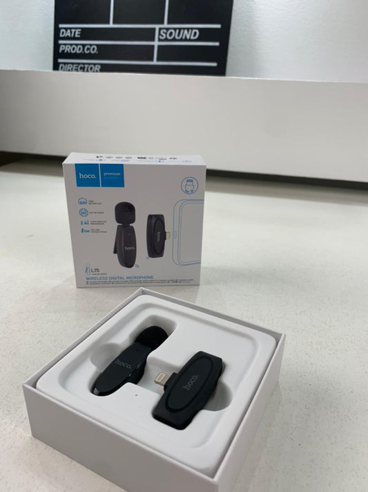 Hoco L15 Microphone Cravate Sans fil IPHONE – ميكروفون لاسلكي أصلي
