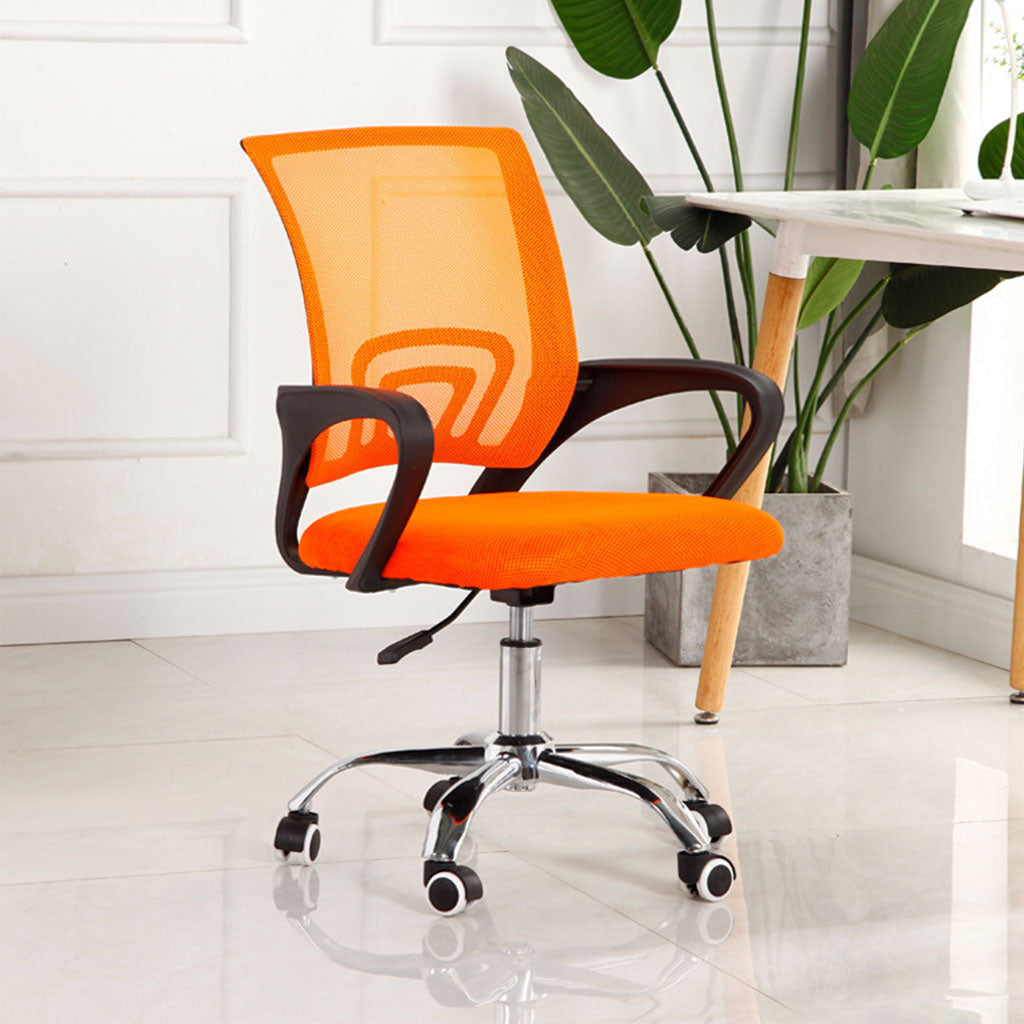 Chaise de Bureau Ergonomique avec Support Lombaire Rouge – كرسي مكتب مريح مع دعامة للظهر