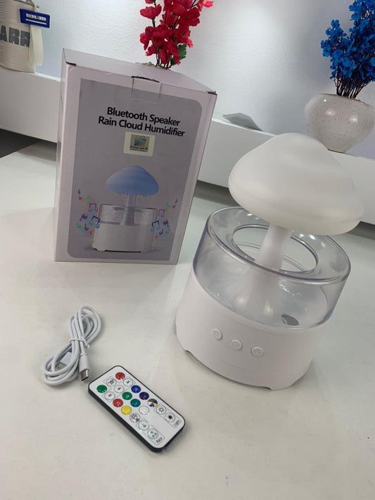 Diffuseur d'Huiles Essentielles Nuage Pluie 300ml et Bluetooth Speaker –  معطر بشكل غيمة ممطرة و مكبر صوت بلوتوث