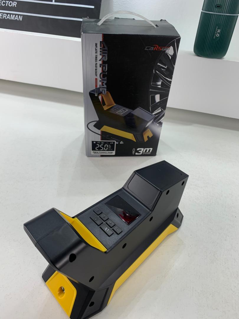Compresseur d’air portable 150 PSI avec Afficheur Digitale et Torche LED – نافخ عجلات محمول